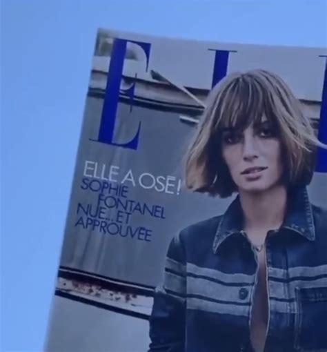 SOPHIE FONTANEL POSE NUE DANS « ELLE » ET。